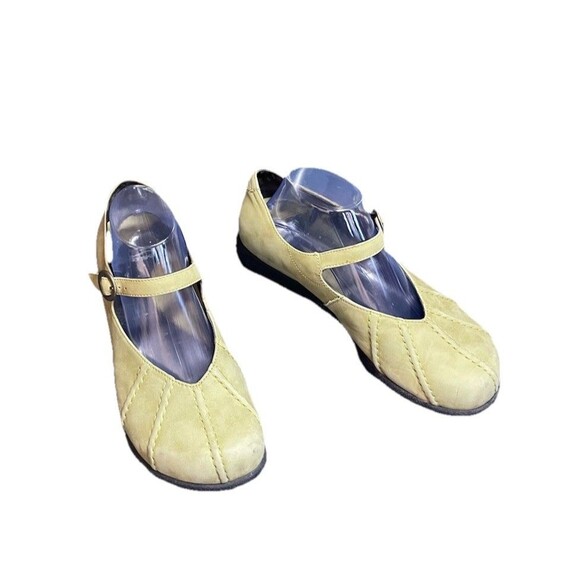 Dansko Giselle Green Nubuck Leather Mary Jane Shoes Womens Size 41 EU/USA 11 - Picture 2 of 10